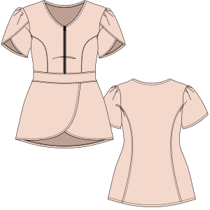 Fashion sewing patterns for UNIFORMS Scrubs Medical scrubs 9615